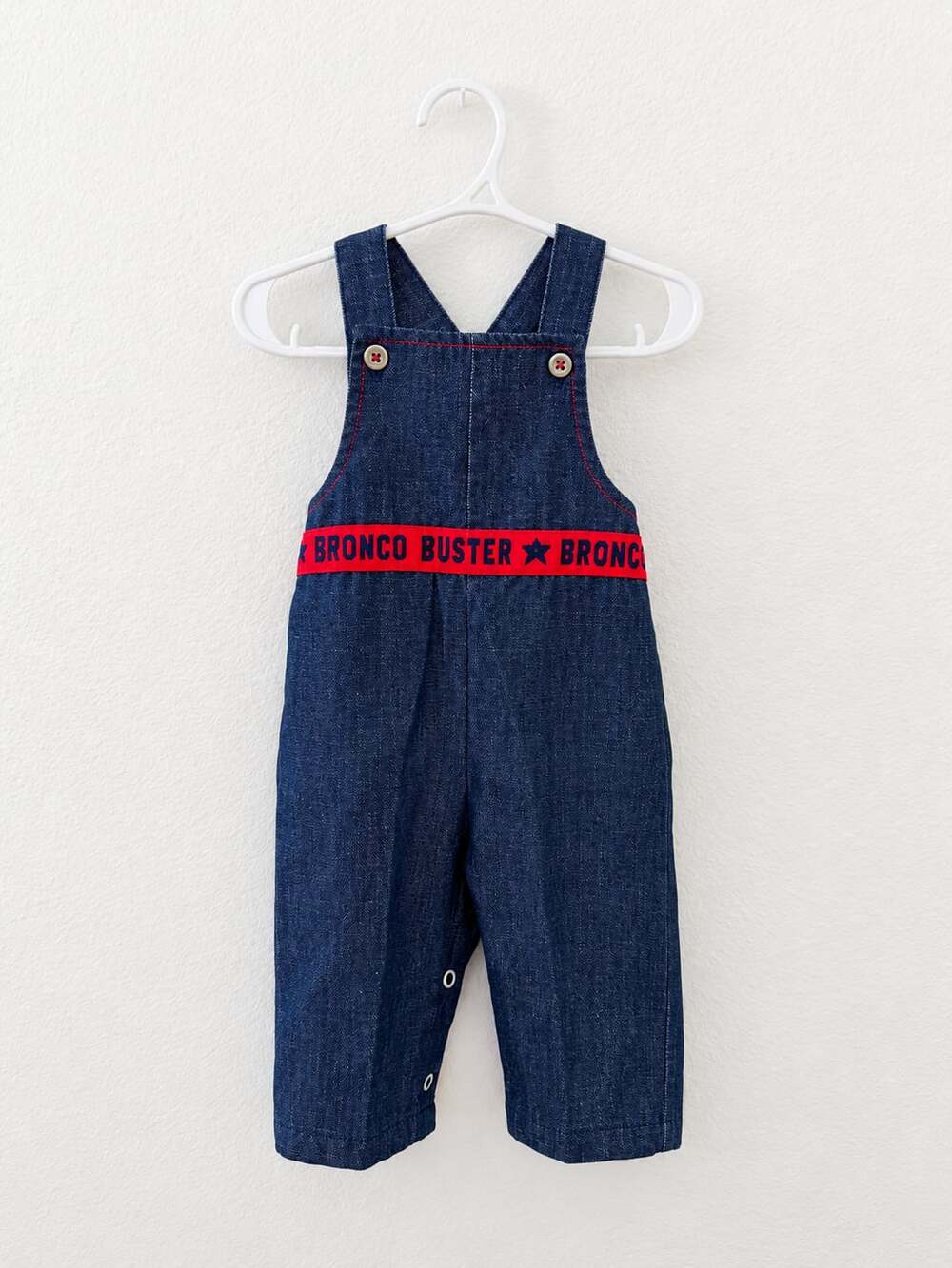 Health-tex Bronco Buster Denim Overalls Size 9-12 Months Vintage